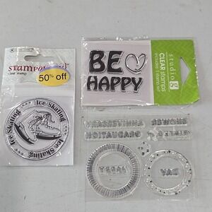 NEW Studio G Be Happy Stamp &‎ More Misc Stamps